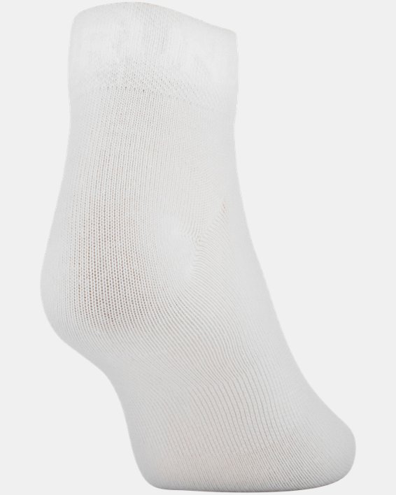 Women's UA Essential Low Cut Socks - 6-Pack, White, pdpMainDesktop image number 18